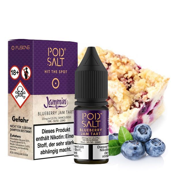 Pod Salt Fusion Nikotinsalz Liquid - Blueberry Jam Tart