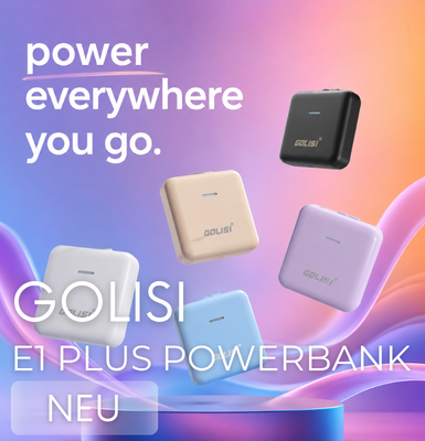Golisi, powerbank, e1, klein, handlich,  praktisch, günstig, preiswert