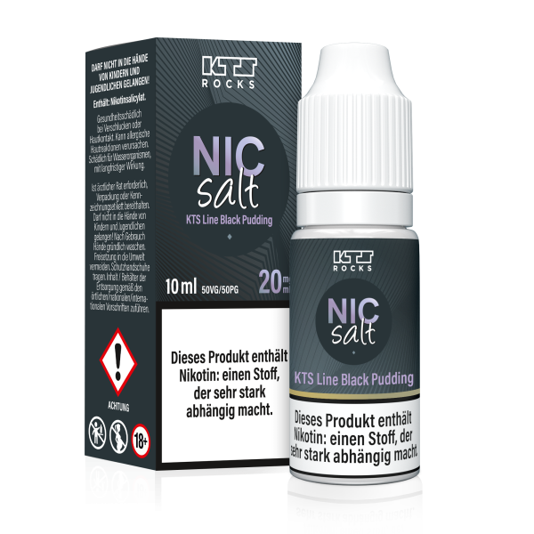 KTS Line Nikotinsalz Liquid - Black Pudding - 10ml - 20mg