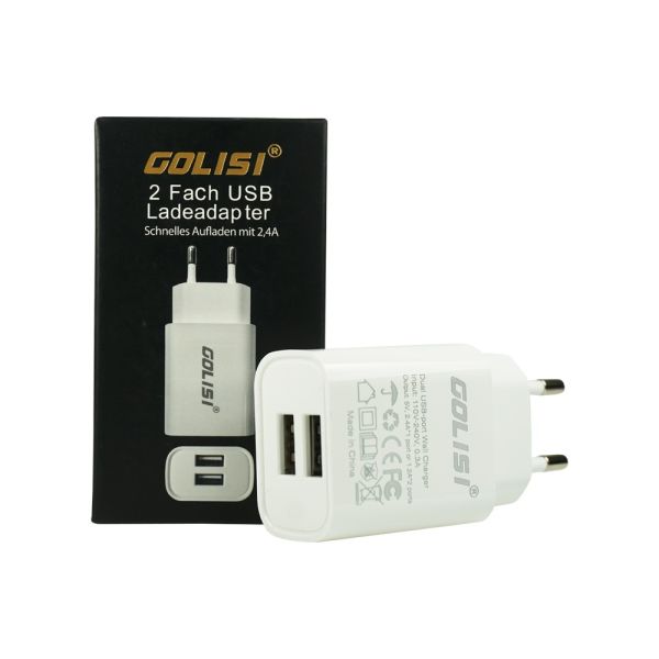 Golisi 2 Fach USB Ladeadapter