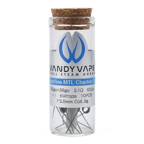 Vandy Vape Prebuilt Superfine MTL Fused Clapton Coils - 10 Stück