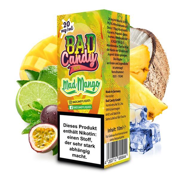 Bad Candy - Mad Mango Nikotinsalz Liquid