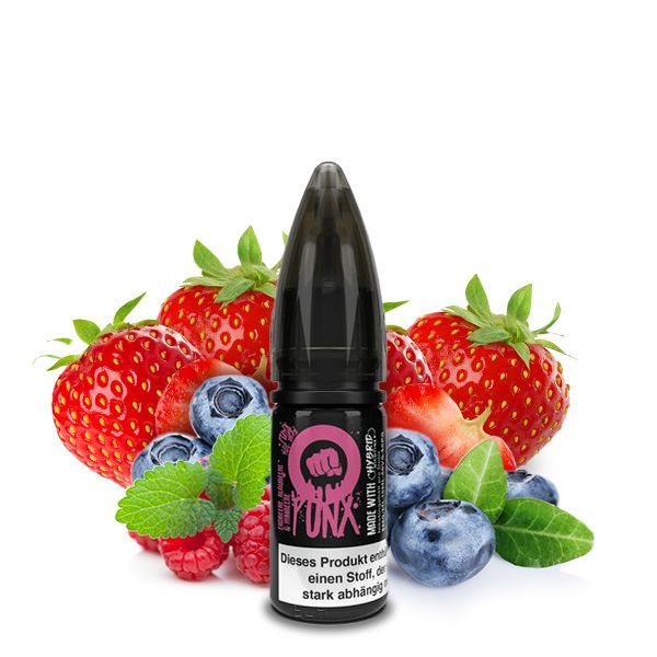 Riot Squad Punx Nikotinsalz Liquid - Erdbeere, Blaubeere & Himbeere