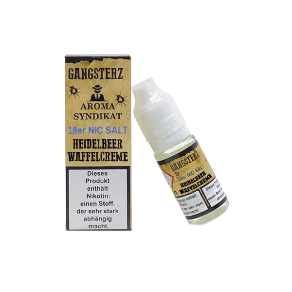 Aroma Syndikat - Gangsterz - Heidelbeeren Waffelcreme Nikotinsalz Liquid