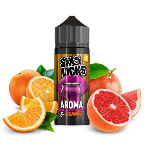 SIX LICKS - Pink Grapefruit & Orange Aroma 20ml
