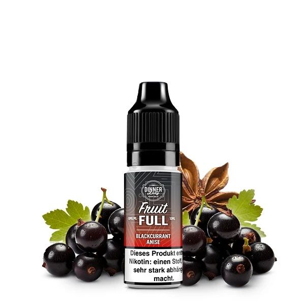Dinner Lady - Fruit Full Blackcurrant Anise Nikotinsalz Liquid