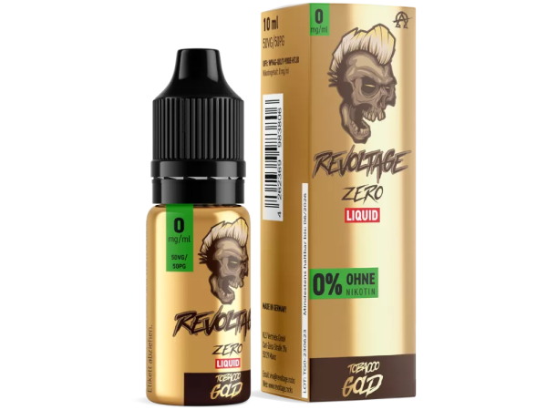 Revoltage Zero Liquid - Tobacco Gold