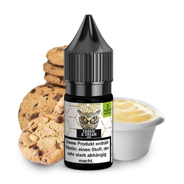 OWL Non Salt - Cookie & Cream Liquid