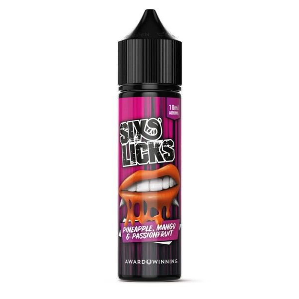 SIX LICKS Aroma - Pineapple, Mango & Passionfruit 10ml