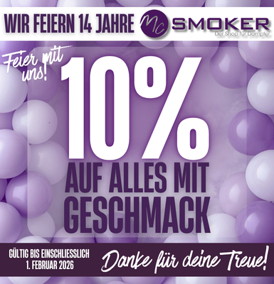Mc, Smoker, Rabatt, Jubiläum
