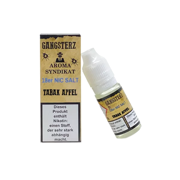 Aroma Syndikat - Gangsterz - Tabak Apfel Nikotinsalz Liquid
