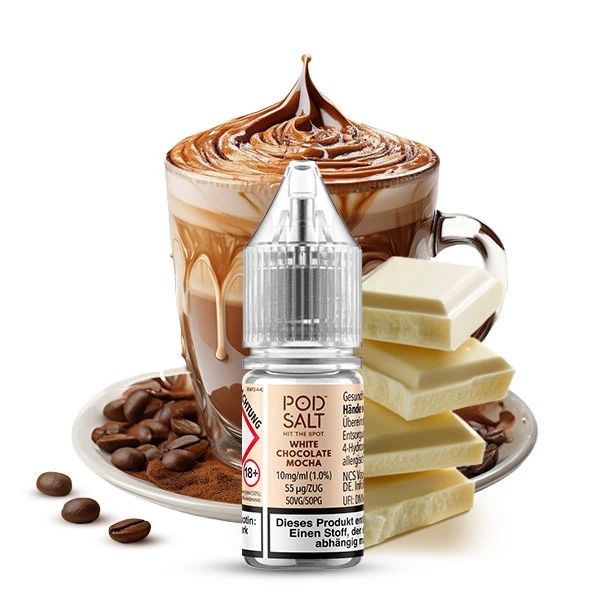 Pod Salt Xtra - White Chocolate Mocha NicSalt Liqiud