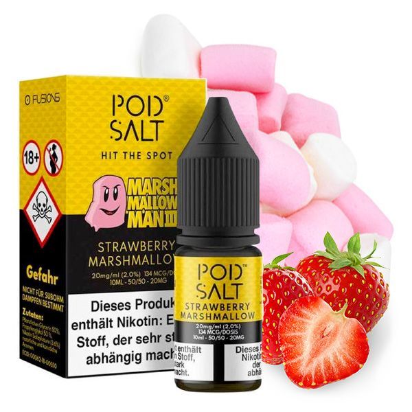 Pod Salt - Strawberry Marshmallow Fusion Nikotinsalz Liquid