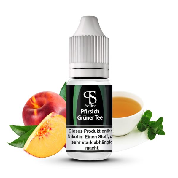 Ultrabio - PodShot Hybridsalz Liquid - Pfirsich Grüner Tee - 10ml - 10mg 20mg