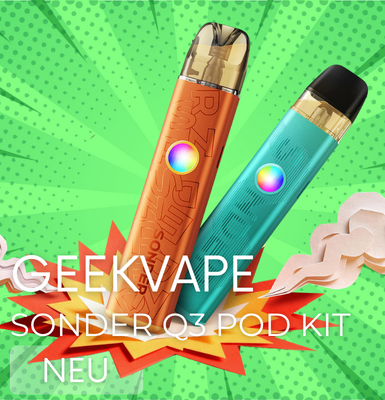 Geekvape Sonder Q3 Pod Kit in der Frontansicht