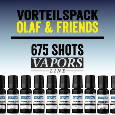 Vapors Line Nikotinshot / Nikotinbooster - Vorteilspack "Olaf & Friends"