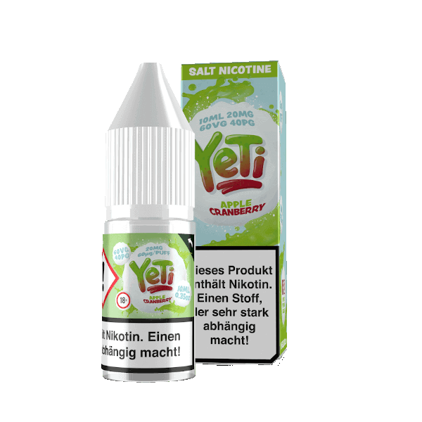 Yeti Nikotinsalz Liquid - Apple Cranberry