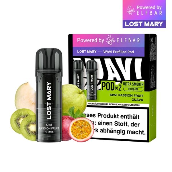 Lost Mary Wavi - Kiwi Passion Fruit Guava Prefilled Pod