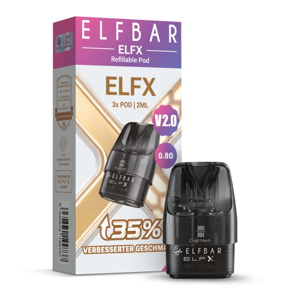 Elfbar ELFX V2.0 Refillable Pod - 3er Packung