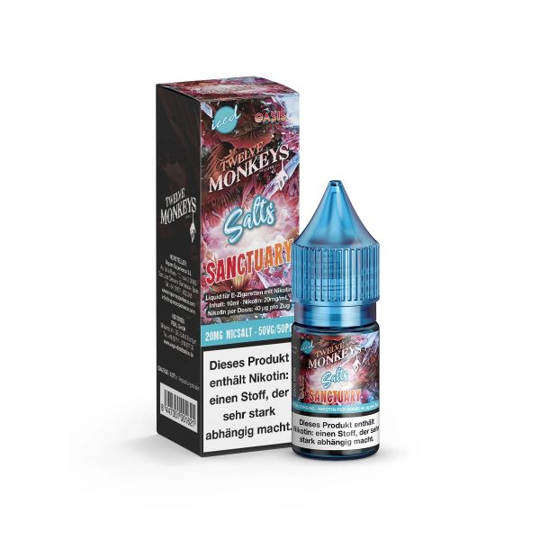 Twelve Monkeys Iced - Sanctuary NicSalt Liquid