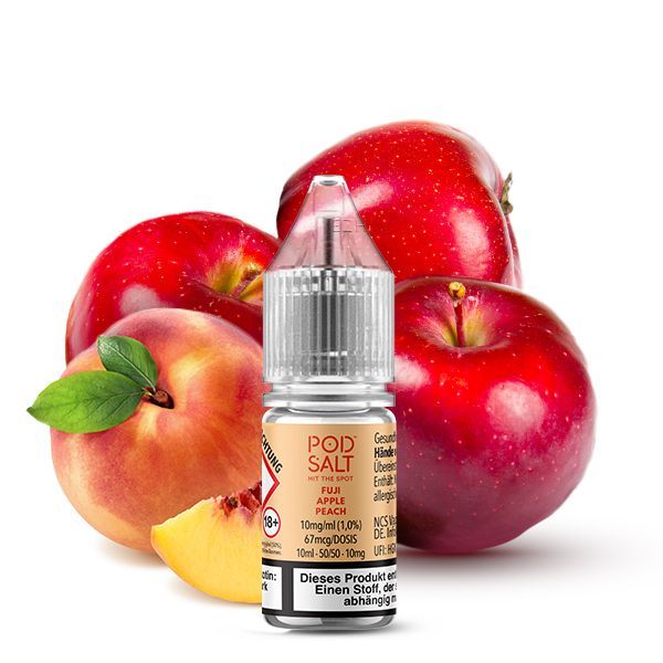 Pod Salt X Nikotinsalz Liquid - Fuji Apple Peach - 10ml