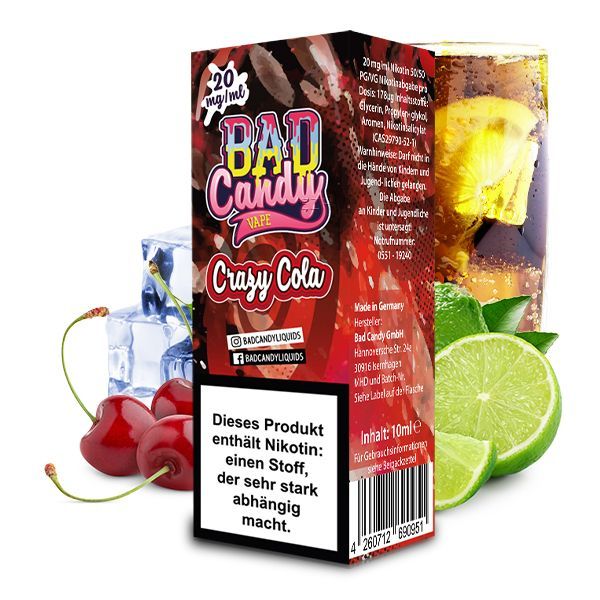 Bad Candy Nikotinsalz Liquid - Crazy Cola