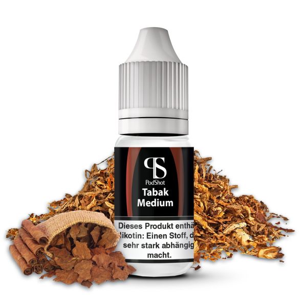 Ultrabio - PodShot Hybridsalz Liquid - Tabak Medium - 10ml - 10mg 20mg
