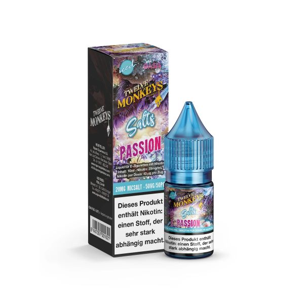 Twelve Monkeys Iced - Passion NicSalt Liquid
