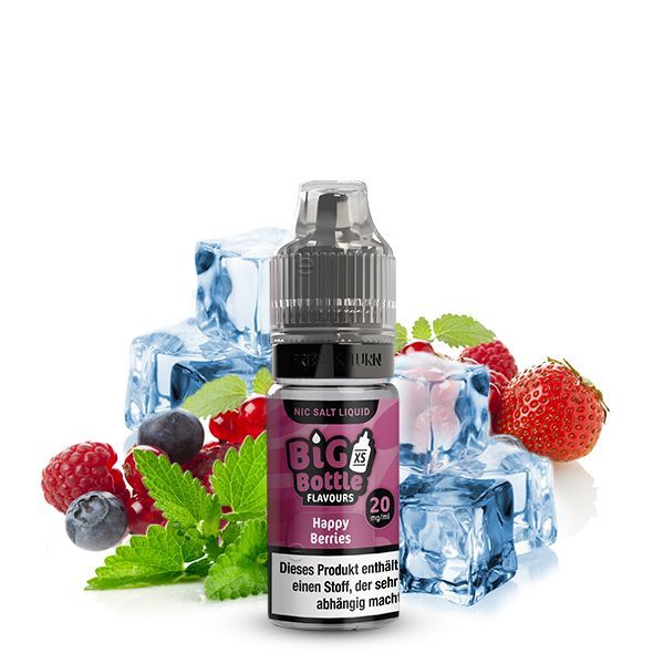 Big Bottle Nikotinsalz Liquid - Happy Berries