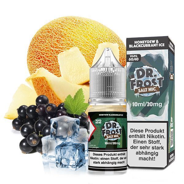 Dr. Frost Nikotinsalz Liquid - Ice Cold Honeydew Blackcurrant - 10ml - 20mg