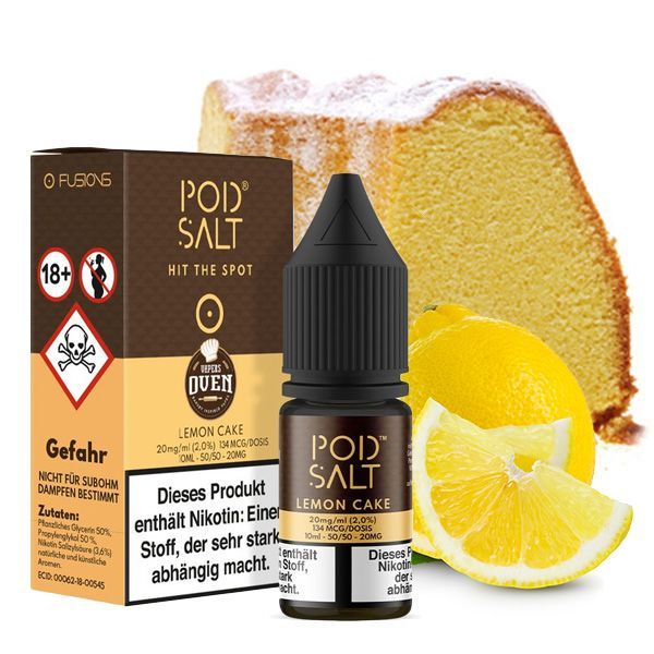 Pod Salt Fusion Nikotinsalz Liquid - Lemon Cake