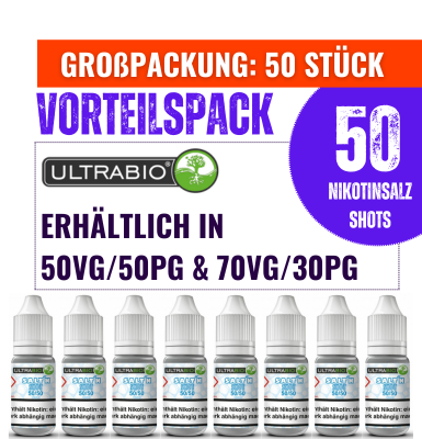 Ultrabio Nikotinsalz Shot/Booster - Großpackung