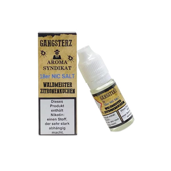 Aroma Syndikat Nikotinsalz Liquid - Gangsterz - Waldmeister Zitronenkuchen
