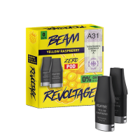 Revoltage Beam Prefilled Pod Yellow Raspberry Revoltage Beam Prefilled Pod Yellow Raspberry