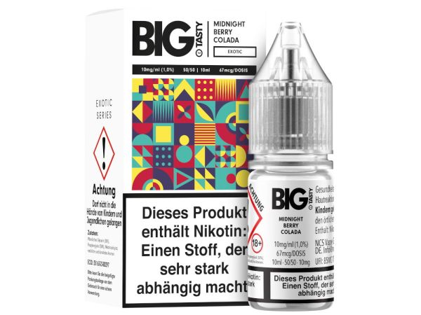 Big Tasty Nikotinsalz Liquid - Midnight Berry Colada