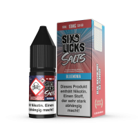SIX LICKS Nikotinsalz Liquid - Bluemonia 10mg SIX LICKS Nikotinsalz Liquid - Bluemonia 10mg