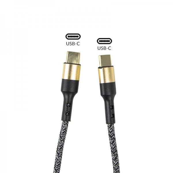 USB Kabel - gold plated - 60W - Type C auf Type C