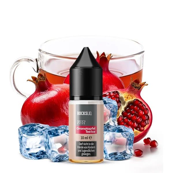 KTS Rocksliq - Granatapfel Tee Ice Nikotinsalz Liquid 10ml