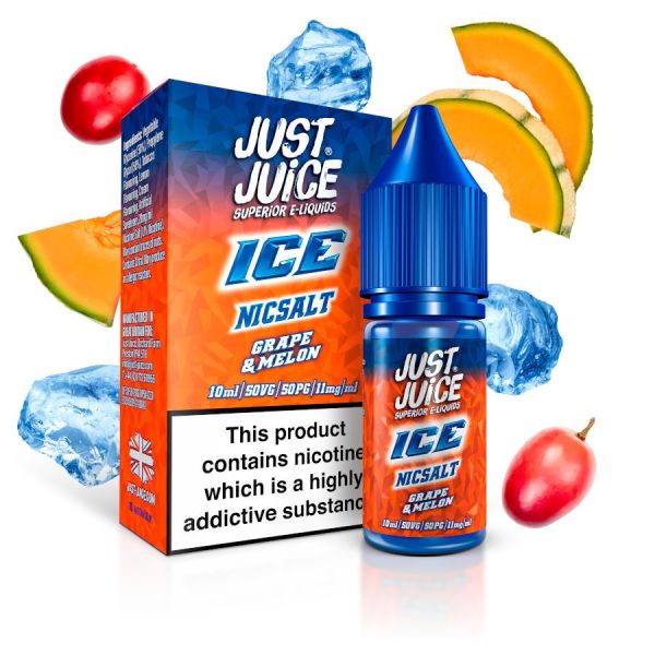 Just Juice Nikotinsalz Liquid - Grape & Melon on Ice