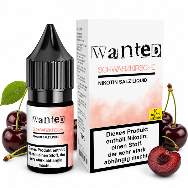 Wanted - Schwarzekirsche Nikotinsalz Liquid