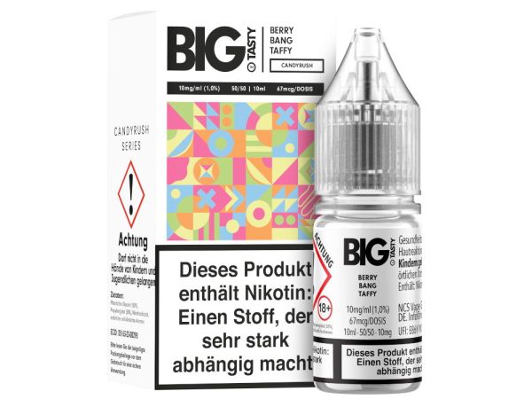 Big Tasty Nikotinsalz Liquid - Berry Bang Taffy