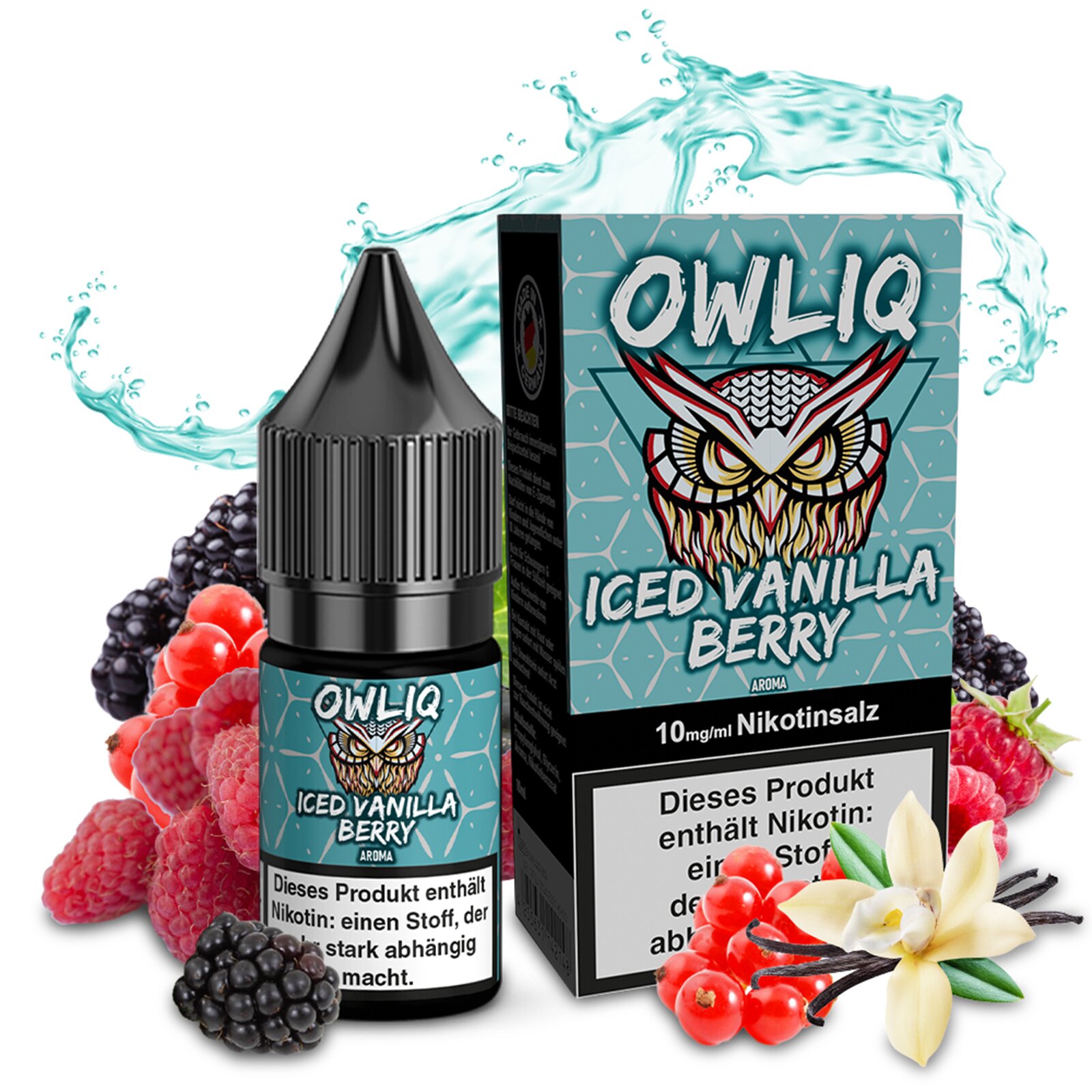 10ml OWLIQ Iced Vanilla Berry Nikotinsalz Liquid 10mg/ml