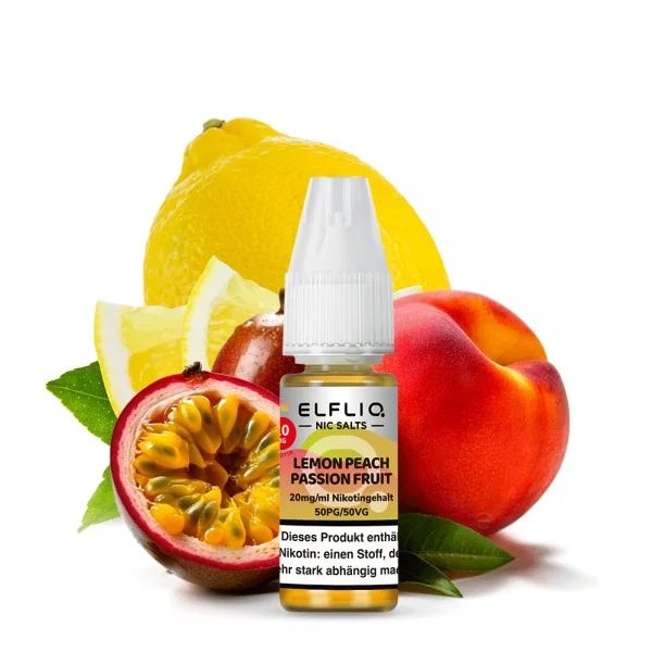 ELFBAR ELFLIQ - Lemon Peach Passion Fruit Nikotinsalz Liquid