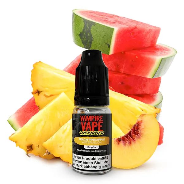 Vampire Vape Overdosed - Pineapple Peach Watermelon Nikotinsalz Liquid