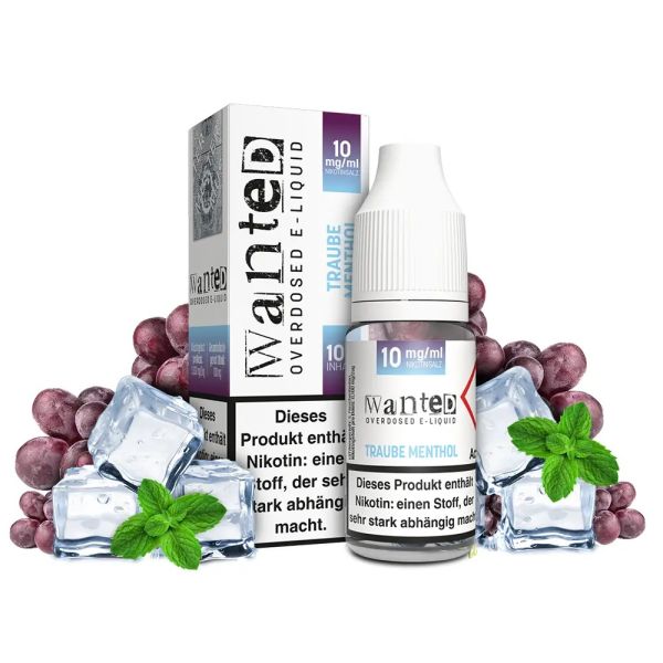 Wanted Nikotinsalz Liquid - Traube Menthol - 10ml