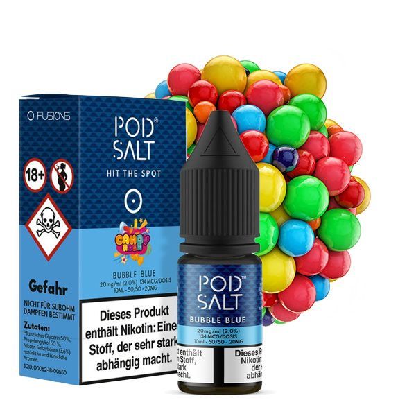 Pod Salt - Bubble Blue Fusion Nikotinsalz Liquid