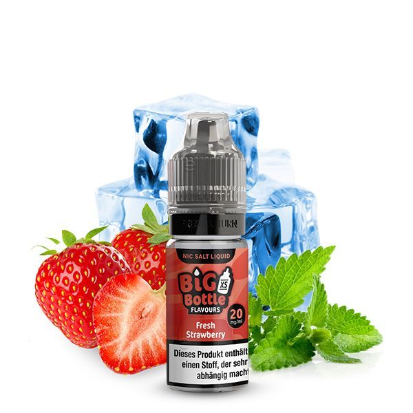 Big Bottle Nikotinsalz Liquid - Fresh Strawberry