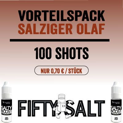 Liquideo Nikotinsalz Shot/Booster - Vorteilspack "Salziger Olaf"