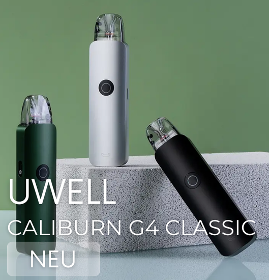 Uwell, Caliburn, G4, Classic, Pod, Kit, nachfüllbar, wiederauffüllbar, klein, handlich, schick