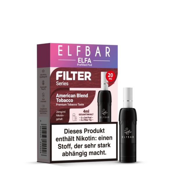 Elfbar ELFA - Filter Series - American Blend Prefilled Pod